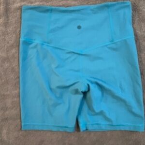 Blue Athleta Ultra High Rise Elation Short